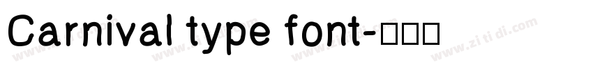 Carnival type font字体转换